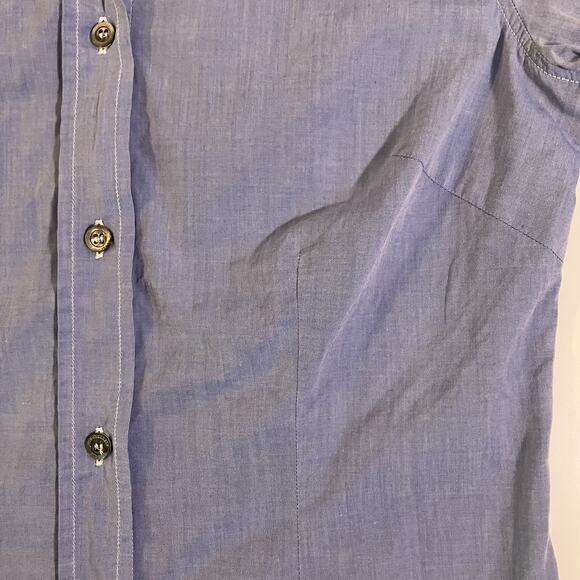 Daniele Alessandrini Shirt Womens 42 Contrast Collar Cuffs Made in Italy Dressy - Picture 16 of 16